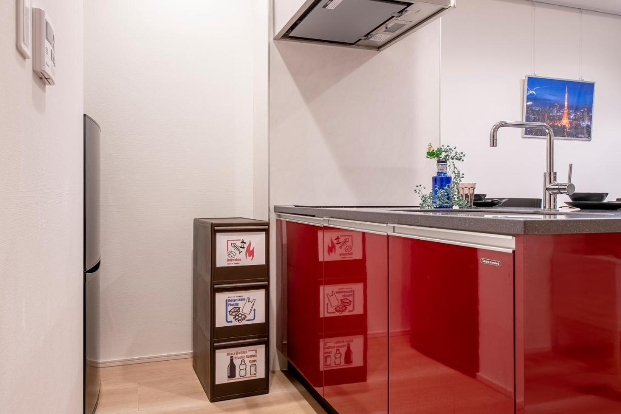 Ferienwohnung Creazione Akasaka -高速wifi- Präfektur Tokio Exterior foto